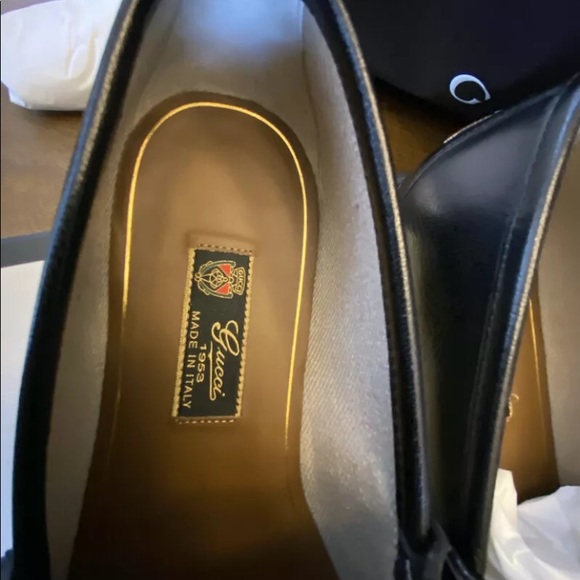 Gucci Leather & Tweed Loafer Formal Casual Slip on - Picture 6 of 7